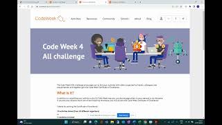 How to get your Code Week certificate