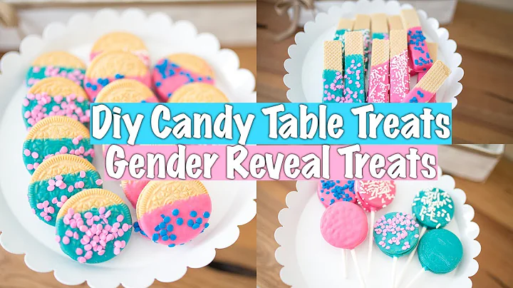 DIY CANDY TABLE TREATS | GENDER REVEAL DIY CANDY TABLE TREATS | DIY TREATS FOR GENDER REVEAL
