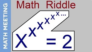 Math Riddle - Can you solve the never ending exponent?