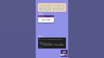 JavaScript Window Resize Event