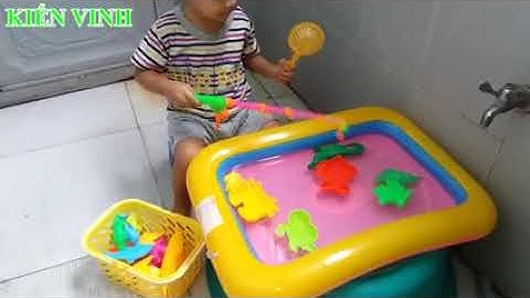 Đồ chơi câu cá trẻ em   Học tên các loài động vật cùng bé   Fishing game toy