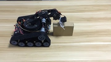 开源履带机器人学习套件6自由度机械手臂智能循迹避障搬运小车