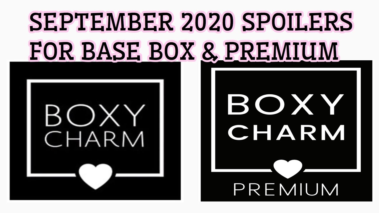 BOXYCHARM SEPTEMBER 2020 SPOILERS FOR BASE BOX & PREMIUM