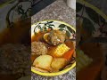 Deliciosas albóndigas rellenas de huevo perfectas para estas tardes frescas #shorts #foodie