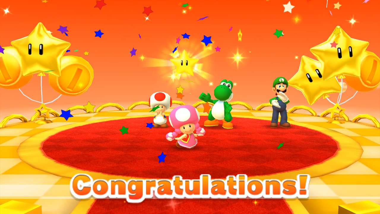 Toadette Vs Toad Vs Yoshi Vs Luigi (Balloon Bash) | Mario Party Star Rush