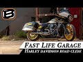 Fast life garage  harley davidson road glide