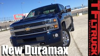New 2017 Chevy Silverado Heavy Duty Duramax 060 MPH Towing Review