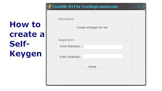 How to create a self keygen - part 1 screenshot 4