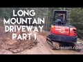 The LONG mountain driveway installation #livinlightlyhomestead