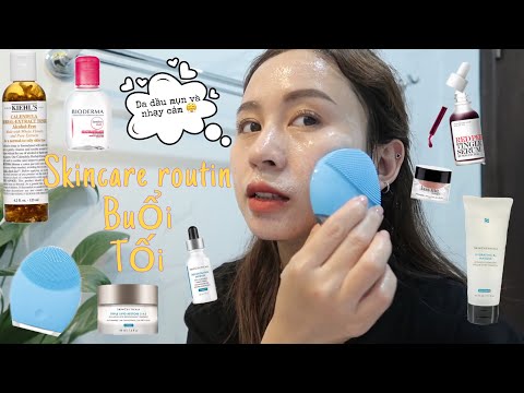 Skincare Routine Da Dầu Mụn-HaMaibeauty/Skinceuticals/kiss me/foreo luna mini 2/red peel/ biodermar