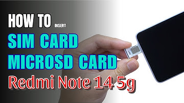How to Install a SIM Card to Redmi Note 14 5G | Installation of the Nano SIM Cards & SD Card