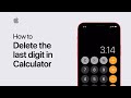 Swipe to delete in Calculator – Apple Support