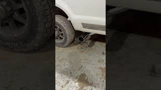 E99 f250 4 inch straight pipe 8 inch elbow start up.