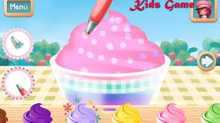 Feria de Tarta de Fresa Feria Gastronómica Granizado de arcoiris  Kids Game Juego de niños screenshot 2