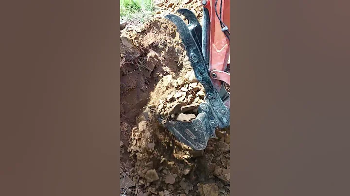 Garren digging our Septic!