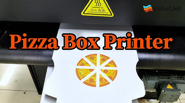 How to print pizza box with single pass digital printer? #singlepassprinter #printing #cardboard
