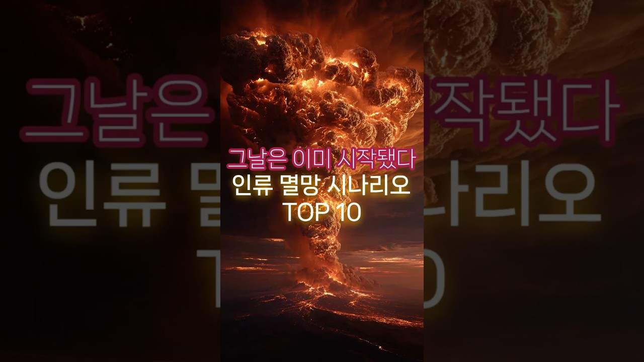 ☠️그날은 이미 시작됐다 — 인류 멸망 시나리오 TOP10