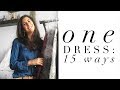 One Dress: 15 Ways | Capsule Closet | Minimalism