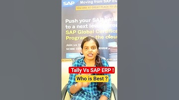 Which is best Tally or SAP  ? ✅ Best ERP software in world 🔥Tally Vs SAP #sap #jobsearch #education