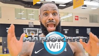 LeBron James scream if you love Mario Kart Wii