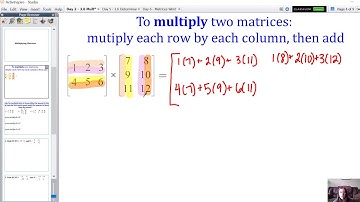 3.6 Part 1 - Intro to Multiplying Matrices