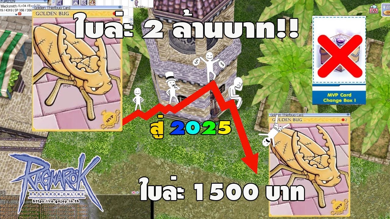 ย้อนเส้นทางการ์ด Golden Thief Bug ราคา 2 ล้านบาท!! สู่ ราคาใบล่ะ 1500 บาท l Ragnarok Gravity (ROGGT)