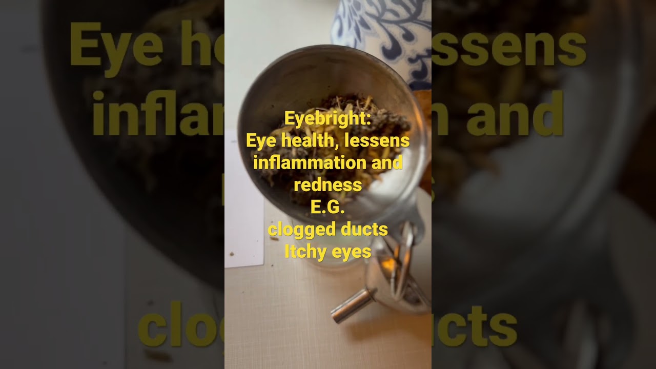 Eyebright wash for red inflamed eyes. “Eye tea”
