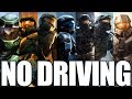 Beating EVERY Halo Game WITHOUT Driving?