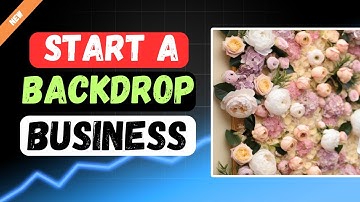 🎉 How to Start a Profitable Backdrop Business | Event & Party Decoration Business