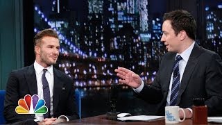 David Beckham Flashes Some Underwear (Late Night with Jimmy Fallon)