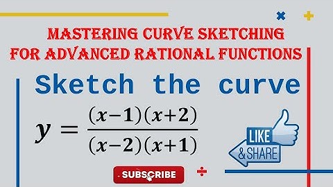 Mastering Curve Sketching: Advanced Rational Functions | Explained Example 1