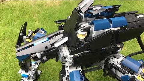 【LEGO】4-Leg Robot レゴテクニックで４足歩行ロボットつくってみた。
