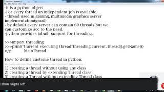 Multithreading in Python|| Part 2|| By Gopal Krishna
