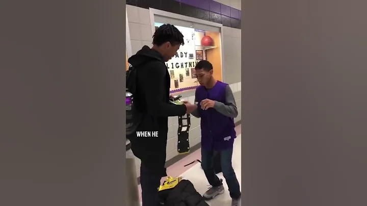 This high school basketball player bought his frie...