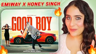 EMIWAY - GOOD BOY (MUSIC BY YO YO HONEY SINGH) | Illumi Girl Reaction