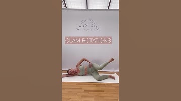 3 ways to work your glutes with Pilates clams 🍑🔥 Do 20 on each exercise