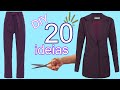 20 IDEIAS de TRANSFORMAÇÃO DE ROUPAS | Diy de CUSTOMIZAÇÃO | 20 SEWING IDEAS | 20 CLOTHING IDEAS Diy