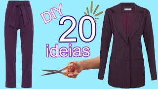 20 IDEIAS de TRANSFORMAÇÃO DE ROUPAS | Diy de CUSTOMIZAÇÃO | 20 SEWING IDEAS | 20 CLOTHING IDEAS Diy