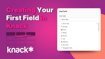How to Add Fields in Knack
