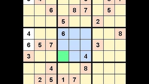 How to Solve Washington Times Sudoku Difficult May 28, 2021