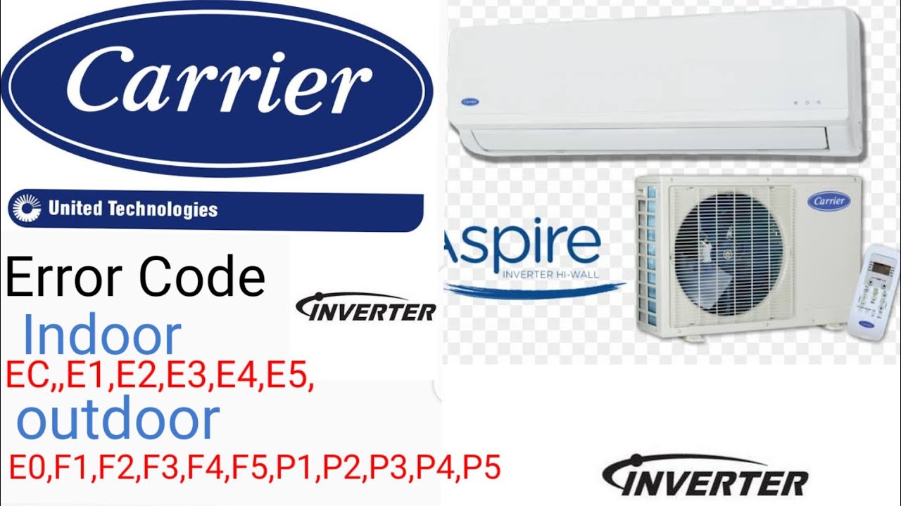 Carrier Inverter AC Error Code EC E1 E2 E3 E4 E4 E5 F1 F2 F3 F5 P1 P2 Carrier Inverter AC Error Code EC E1 E2 E3 E4 E4 E5 F1 F2 F3 F5 P1 P2