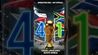 🇨🇿 CZE 2-1RSA 🇿🇦 Score prediction! Who wins? #WorldCup2026 #CZERSA #RSA #Football #FIFA #Prediction