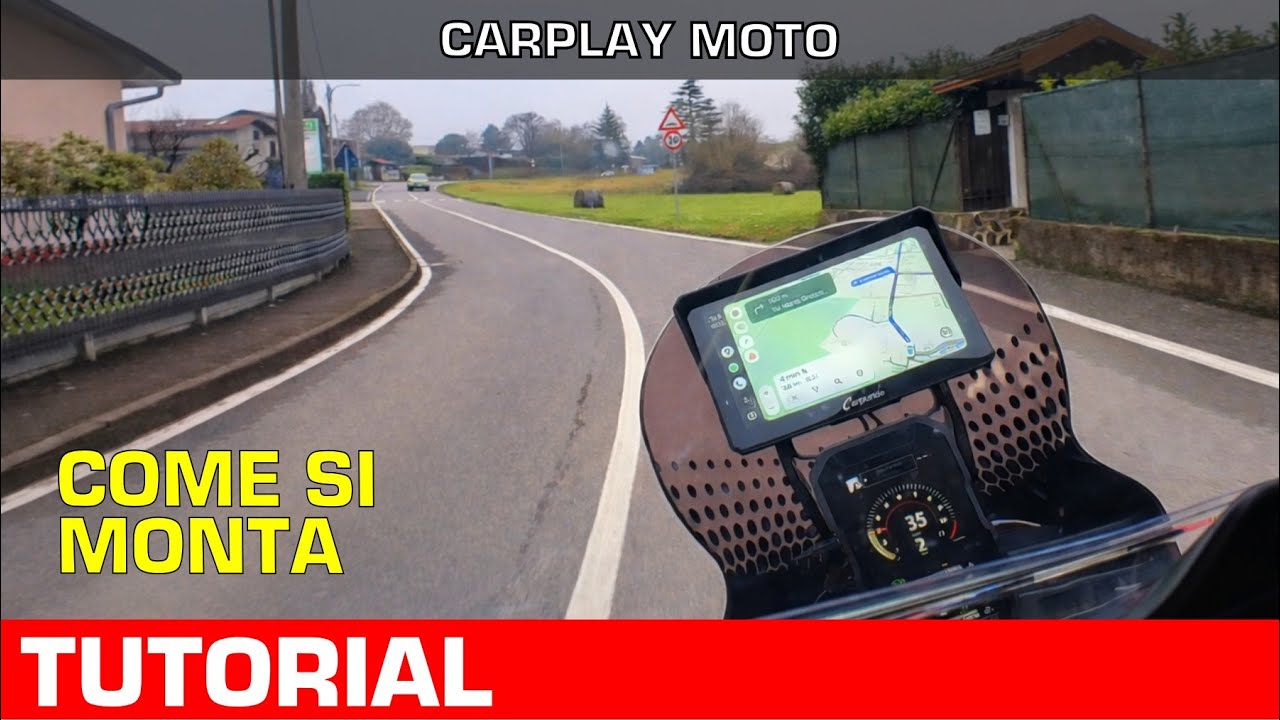 CARPLAY MOTO: installazione completa + prova | CARPURIDE W702S