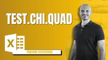 Come usare la funzione TEST.CHI.QUAD [Excel #253]
