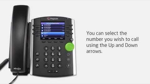 Polycom VVX - Chapter 4: Redialling a number