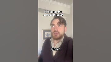 Language is not thought? #pinker #cognitivescience #linguistics