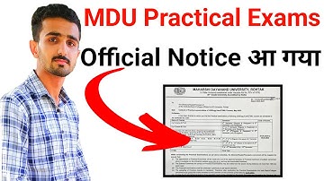 Mdu Practical Exams 2023 || Mdu Exams 2023 || Mdu Practical Exam || Mdu Datesheet 2023 #mduexams