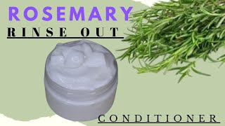 DIY Rosemary Hair Conditioner, only two ingredients, for thicker longer hair growth