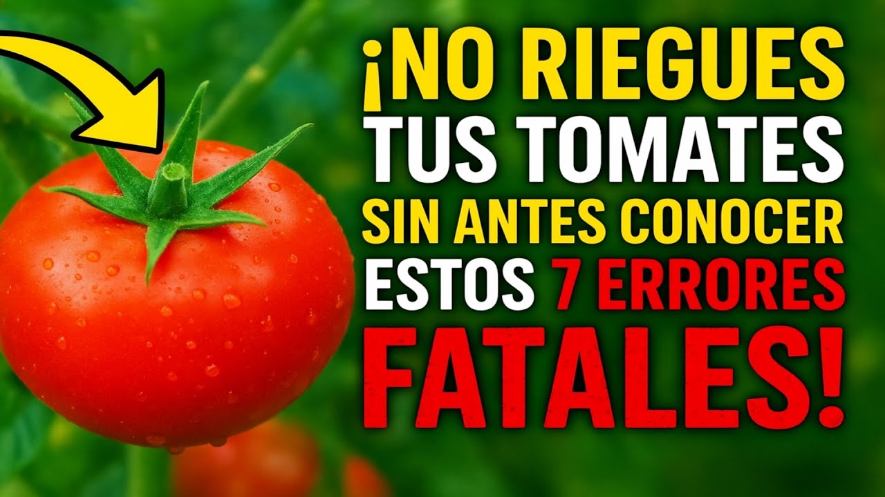 ¡No riegues tus tomates sin antes conocer estos 7 errores fatales!