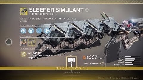 Destiny 2 Sleeper Simulant Catalyst to Masterwork 31/8/-2/9/2020